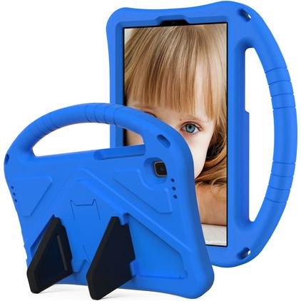 Mobigear AeroArmor Coque Samsung Galaxy Tab A7 Lite Coque de tablette pour enfants avec Poignée Enfants en EVA + Porte-crayon - Bleu