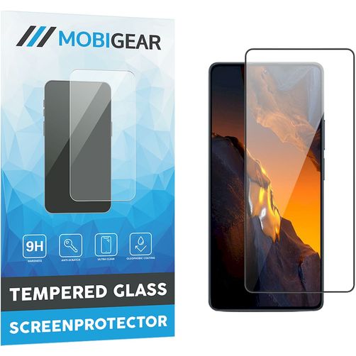 Mobigear Premium POCO F5 Verre trempé Protection d'écran - Compatible coque - Noir
