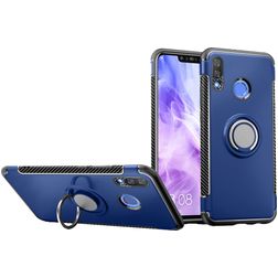 Mobigear Armor Ring Coque Huawei Nova 3 Coque arrière Rigide Anti-Chocs avec Anneau-Support - Bleu