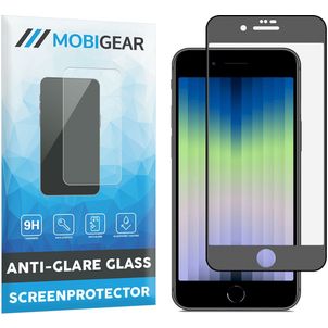 Mobigear Premium iPhone SE (2022) Verre trempé Protection d'écran - Compatible Coque - Noir