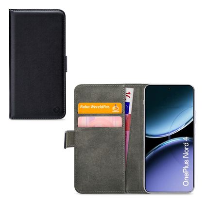 Mobilize Classic Gelly Wallet Housse OnePlus Nord 4 Etui Porte-Monnaie - Noir