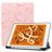 Mobigear Tri-Fold Marble Coque iPad Air 3 (2019) Etui + Porte-crayon - Rose