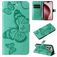 Mobigear Butterfly Housse iPhone 16 Pro Etui Porte-Monnaie - Vert