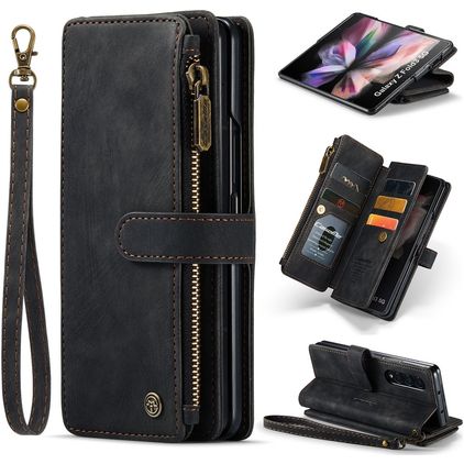 CaseMe C30 Samsung Galaxy Z Fold 4 Étui Portefeuille - Noir