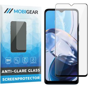 Mobigear Premium Motorola Moto E22 Verre trempé Protection d'écran - Compatible Coque - Noir