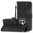 Mobigear Butterfly Housse iPhone 17 Etui Porte-Monnaie - Noir