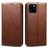 Suteni Art iPhone 11 Étui Portefeuille - Marron