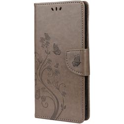 Mobigear Flowers Housse Samsung Galaxy A53 Etui Porte-Monnaie - Gris
