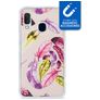 My Style Magneta Coque Samsung Galaxy A20e Coque arrière en TPU Souple - Feathers