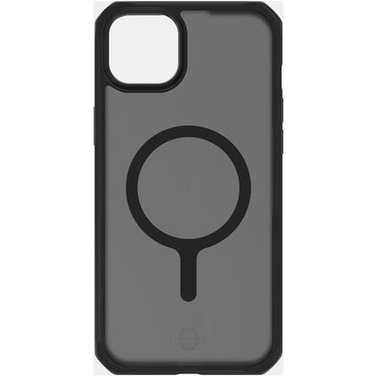 ITSKINS Level 2 HybridMagFrost R Coque iPhone 15 MagSafe Coque arrière Rigide Anti-Chocs - Noir