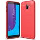Mobigear Brushed Slim Coque Samsung Galaxy J6 Plus Coque arrière en TPU Souple - Rouge