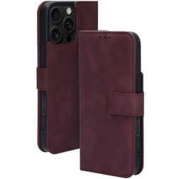 Mobiparts Classic Wallet MagSafe iPhone 16 Pro Max Étui Portefeuille - Velvet Red