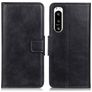 Mobigear Classy Housse Sony Xperia 5 IV Etui Porte-Monnaie - Noir
