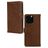 Mobilize Wallet Housse iPhone 16 Pro Etui en Cuir Véritable Porte-Monnaie - Marron