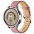Mobigear Stitched Bracelet Cuir Smartwatch Fermeture boucle ardillon - Connexion universelle de 22 mm - Rose