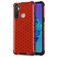 Mobigear Honeycomb Coque Realme C3 Coque arrière Rigide Anti-Chocs - Rouge