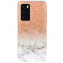 Mobigear Marble Coque Huawei P40 Coque arrière en TPU Souple - Rose