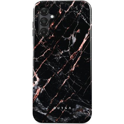 Burga Tough Samsung Galaxy A25 Plastique rigide Coque arrière Antichoc - Rose Gold Marble
