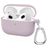 Mobigear Classic Coque Apple AirPods 3 Coque en Silicone Souple - Violet