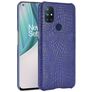 Mobigear Croco Coque OnePlus Nord N10 5G Coque arrière Rigide - Bleu