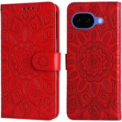 Mobigear Sunflower Housse Google Pixel 10a Etui Porte-Monnaie - Rouge
