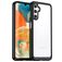 Mobigear Crystal Samsung Galaxy A14 Plastique rigide Coque arrière - Transparent / Noir