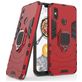 Mobigear Armor Ring Coque Xiaomi Mi 8 Coque arrière Rigide Anti-Chocs avec Anneau-Support - Rouge