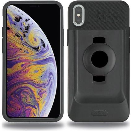 Tigra FitClic Neo Case Coque iPhone XS Max Coque arrière Rigide Anti-Chocs - Noir