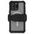 Ghostek Nautical Belt Coque iPhone 16 Pro Max MagSafe Coque arrière Imperméable Rigide Anti-Chocs - Transparent / Noir