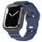 Mobigear Sport Armor Bracelet Silicone Apple Watch Fermeture à clou et passant - 42/41/40/38 mm - Bleu