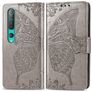 Mobigear Butterfly Housse Xiaomi Mi 10 Pro Etui Porte-Monnaie - Gris