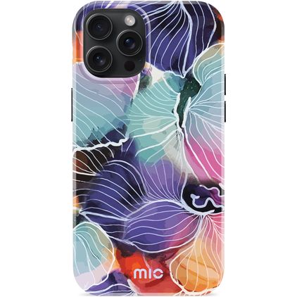 MIO Coque iPhone 15 Pro Max MagSafe Coque arrière Rigide - Flowers