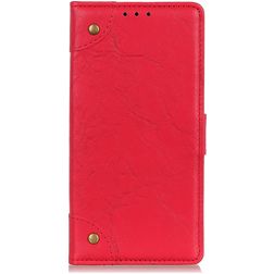 Mobigear Ranch Housse OPPO Reno 4 Etui Porte-Monnaie - Rouge