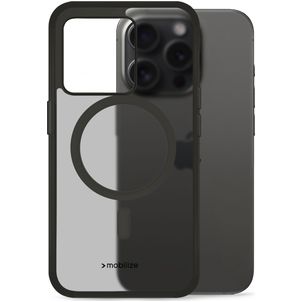 Mobilize Hybrid Coque iPhone 15 Pro MagSafe Coque arrière Rigide Anti-Chocs - Noir
