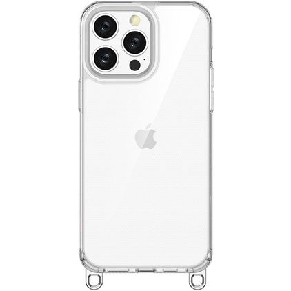 Mobigear Bungy iPhone 14 Pro Max Plastique rigide Coque arrière - Argent
