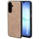 Mobiparts Classic Coque Samsung Galaxy A17 MagSafe Coque arrière en TPU,Similicuir - Moonstone Beige