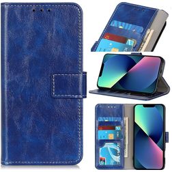 Mobigear Basic Housse iPhone 14 Plus Etui Porte-Monnaie - Bleu