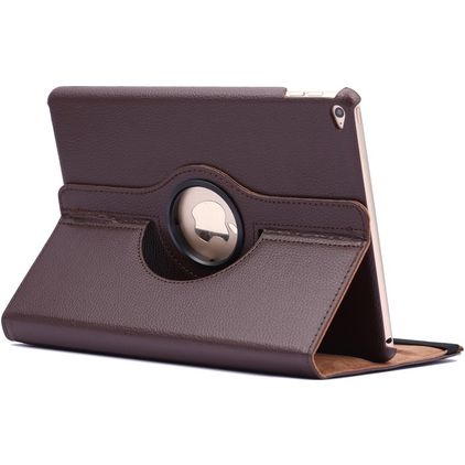 Mobigear DuoStand Coque iPad Air 2 (2014) Etui Rotatif - Marron