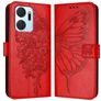 Mobigear Butterfly HONOR X7A Étui Portefeuille - Rouge