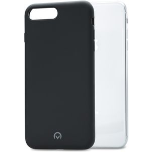 Mobilize Solid Coque iPhone 7 Plus Coque arrière en Silicone - Noir