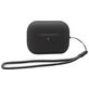 Mobigear Lanyard Coque Apple AirPods Pro 2 Coque en Silicone Souple - Noir