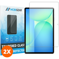 Mobigear Samsung Galaxy Tab S10 FE Plus Verre trempé Protection d'écran - Compatible Coque (Lot de 2)