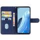 Mobigear Wallet Housse OPPO Reno 8 Lite Etui Porte-Monnaie - Bleu