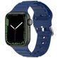 Mobigear Bumpy Bracelet Silicone Apple Watch Fermeture boucle ardillon - 42/41/40/38 mm - Dark Blue
