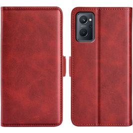 Mobigear Slim Magnet Housse OPPO A76 Etui Porte-Monnaie - Rouge