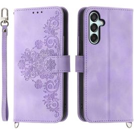 Mobigear Clover Housse Samsung Galaxy M15 Etui Porte-Monnaie - Violet