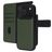 Mobiparts iPhone 17 Pro Coque Cuir véritable Étui 2en1 avec coque amovible Portefeuille - Vert
