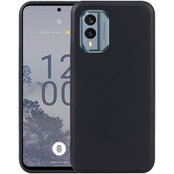 Mobigear Colors Coque Nokia X30 Coque arrière en TPU Souple - Noir