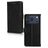 Mobilize Wallet iPhone 18 Pro Max Cuir véritable Étui Portefeuille - Noir