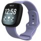 Mobigear Sport Dual Bracelet Silicone Fitbit Sense Fermeture à clou et passant - Violet
